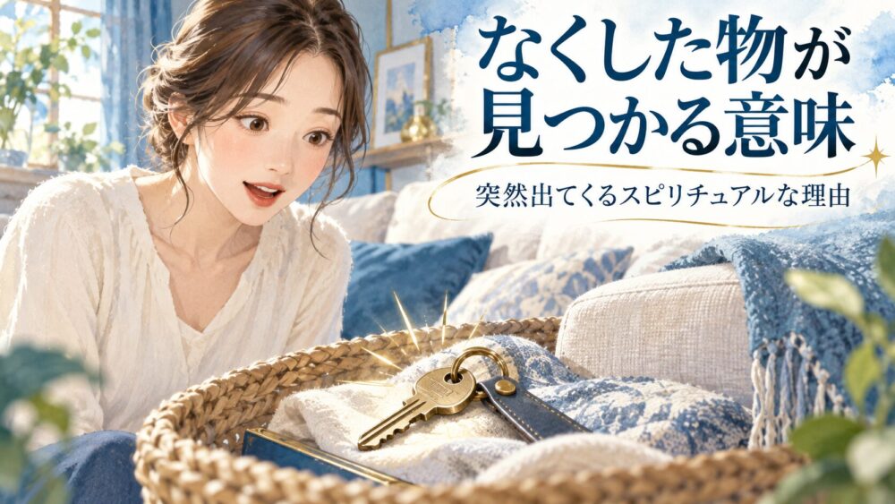 なくなったものが見つかるスピリチュアルな意味!アクセサリー・鍵・突然出てくる理由と吉兆サイン