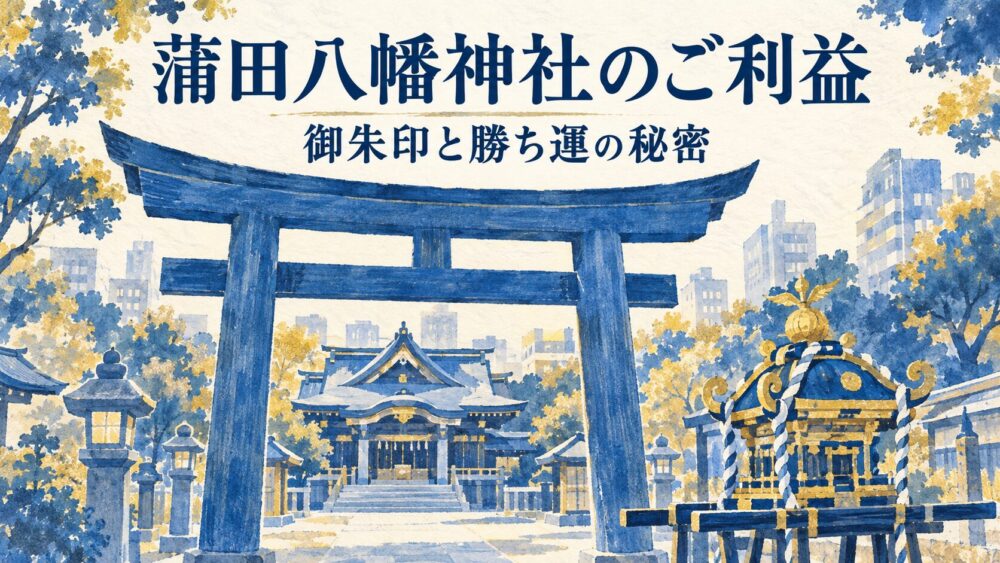 蒲田八幡神社スピリチュアル!ご利益と御朱印・神様や勝ち運の秘密
