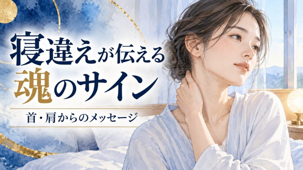 寝違えのスピリチュアルな意味｜首・肩・背中の部位別サインと魂からの緊急ブレーキ