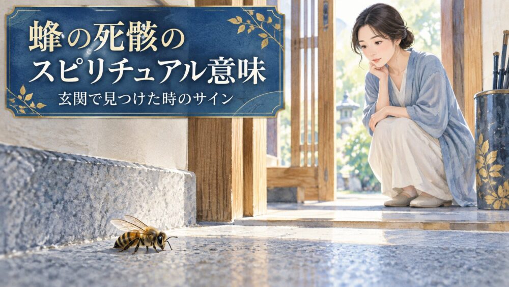 蜂の死骸のスピリチュアルな意味！不吉？玄関・家の中・スズメバチ・弱った蜂のサインまで徹底解説