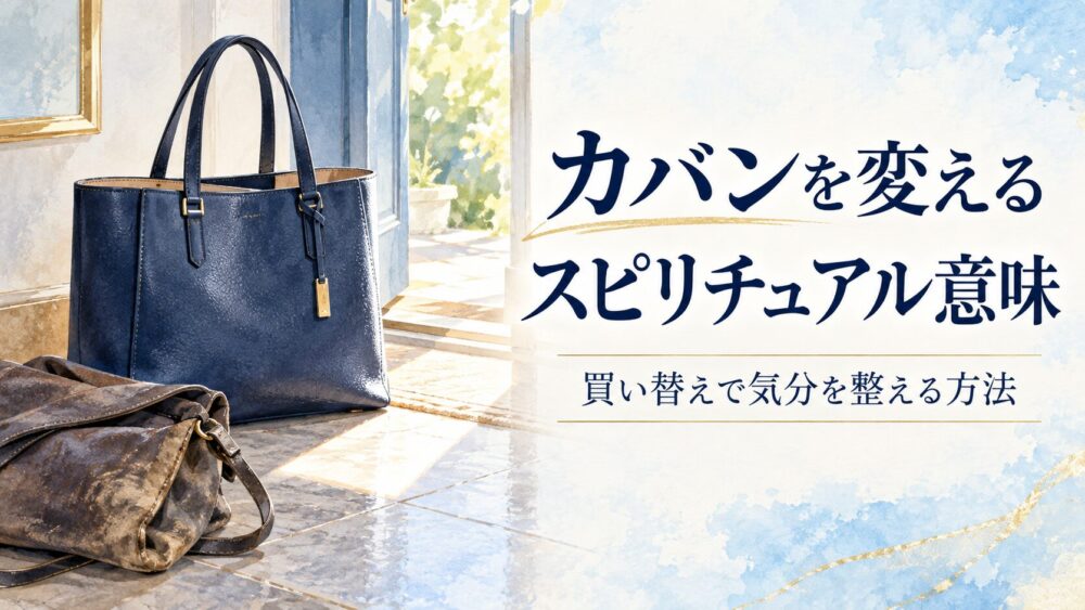 カバンを変えるスピリチュアル意味と心理!運気UPの買い替え法則