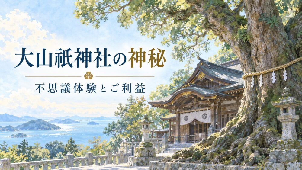 大山祇神社スピリチュアル!不思議体験や呼ばれる人・属性とご利益