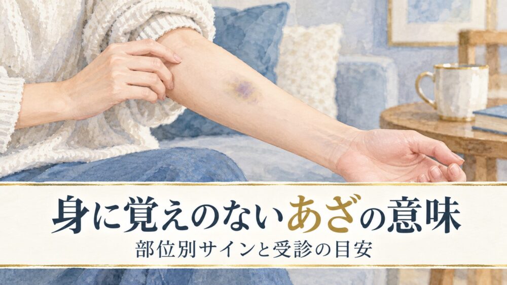 突然・身に覚えのないあざのスピリチュアル意味!部位別サインと浄化