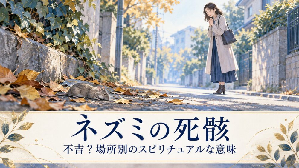 ネズミの死骸のスピリチュアルな意味！不吉？道路・家の前・玄関・庭で見たサインと厄落としの真相