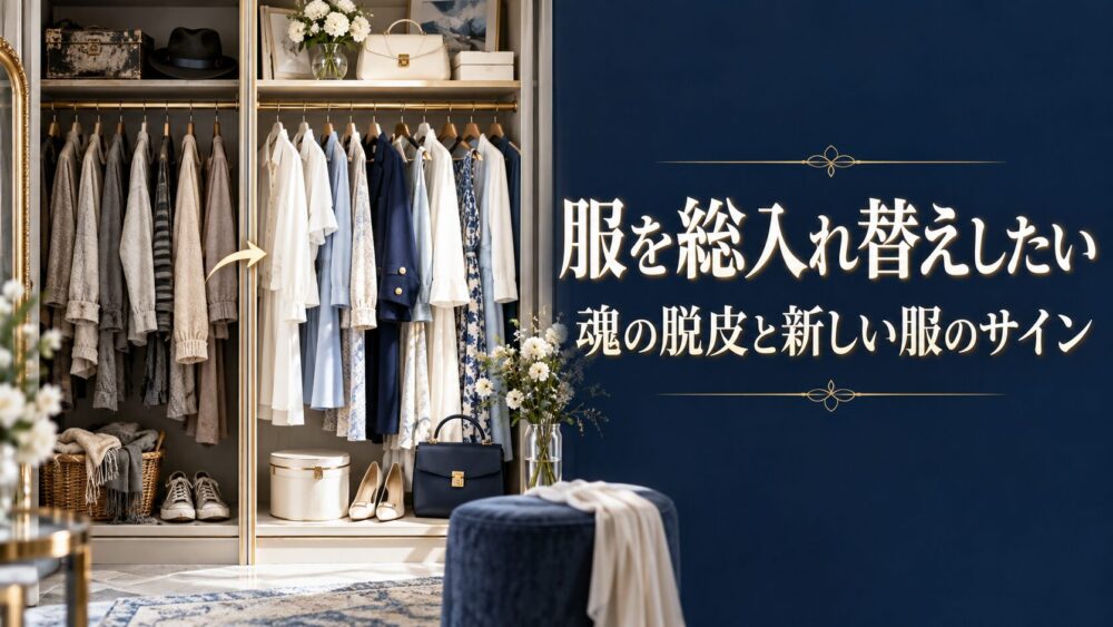 服を総入れ替えするスピリチュアル意味!魂の脱皮と新しい服のサイン