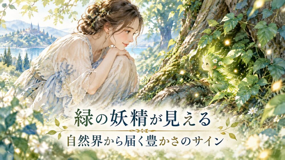緑の妖精が見えるスピリチュアルな意味15選|妖精がついている人の特徴・いるサイン&波長診断を星空こもぴが解説