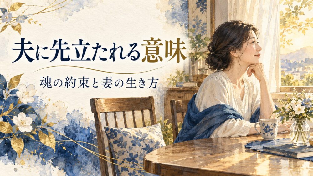 夫に先立たれるスピリチュアルな意味と魂の約束!早死にする理由と残された妻の生き方