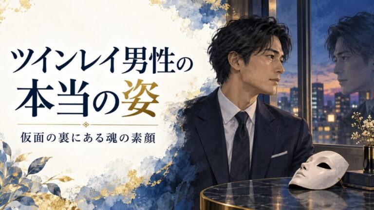 ツインレイ男性の本当の姿とは？闇が深い理由・容姿や「全て見える」能力と決めている本音【星空こもぴ監修】