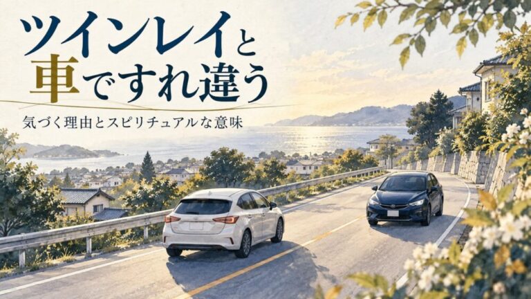 ツインレイと車ですれ違うスピリチュアルな意味｜気づく理由やすれ違いばかり起きる原因【星空こもぴ監修】
