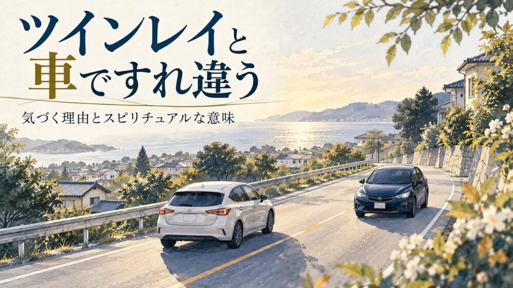 ツインレイと車ですれ違うスピリチュアルな意味｜気づく理由やすれ違いばかり起きる原因【星空こもぴ監修】