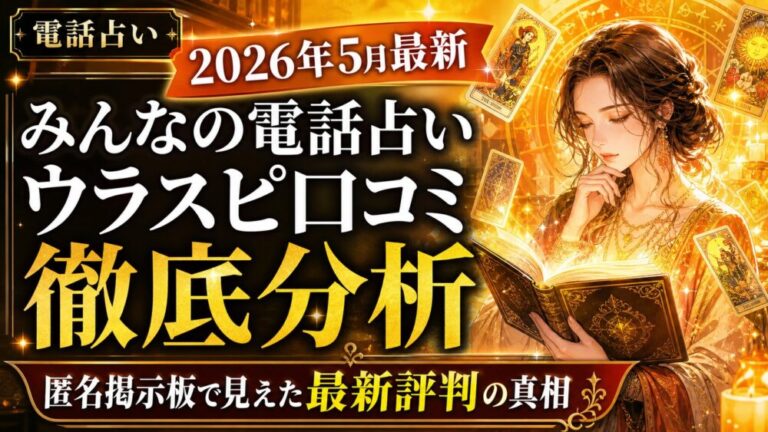 【2026年7月最新】みんなの電話占いのウラスピ評判｜すい・セラ・倭先生