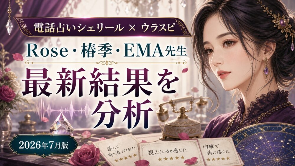 【2026年7月最新】電話占いシェリールのウラスピ口コミ｜Rose・椿季・EMA先生の結果