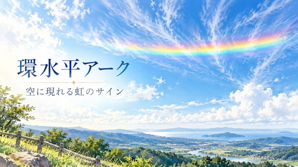 【奇跡の前兆】環水平アークのスピリチュアルな意味7選!幸運のサイン?不吉・地震の噂や彩雲・逆さ虹との違いまで徹底解説