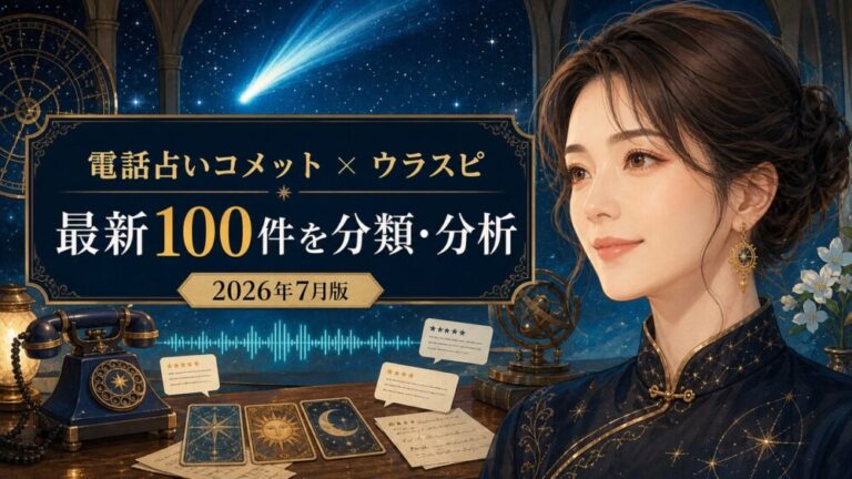 【2026年7月最新】電話占いコメットのウラスピ評判｜最新100件を分類・分析