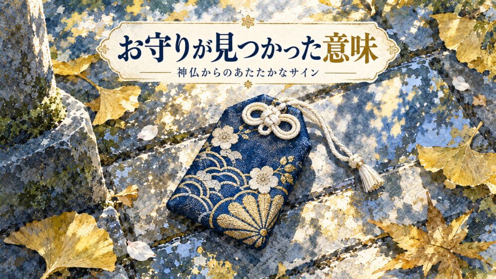 【完全解説】なくしたお守りが見つかったスピリチュアルな意味!落とした・切れた・濡れたサインやそのまま持つ・返納の判断基準まで網羅