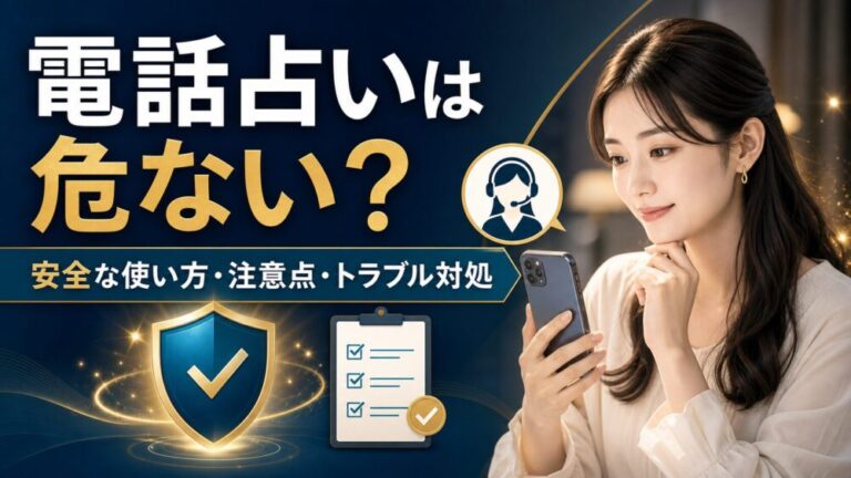 電話占いは危ない?安全な使い方と注意点・トラブル対処を解説
