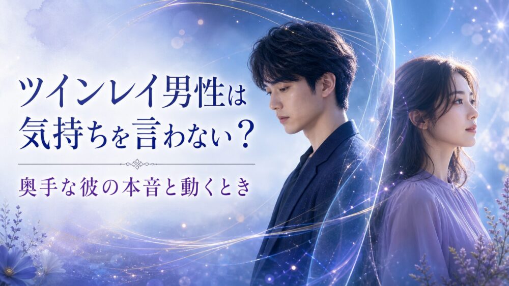 なぜツインレイ男性は気持ちを言わない?奥手でそっけない態度・気づかないふりをする心理と自信がない彼が動くとき