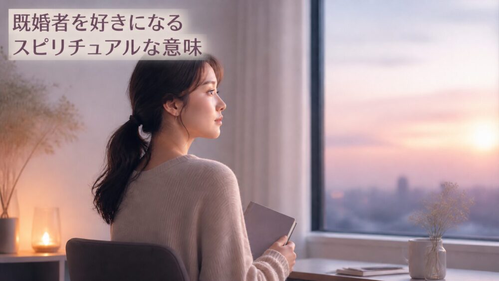 既婚者を好きになった気持ちを見つめながら窓辺でノートを持つ女性