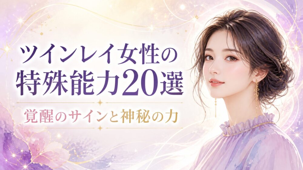 【覚醒の真実】ツインレイ女性の特殊能力20選|覚醒のサイン・開花する神秘の力と付き合い方