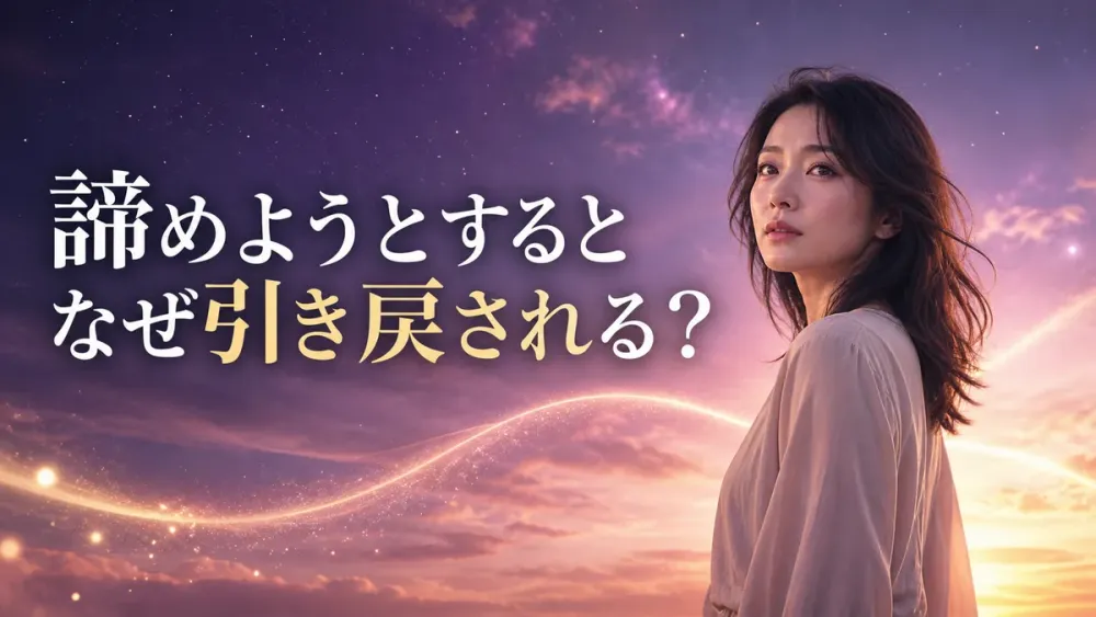 ツインレイを諦めようとすると引き戻される理由