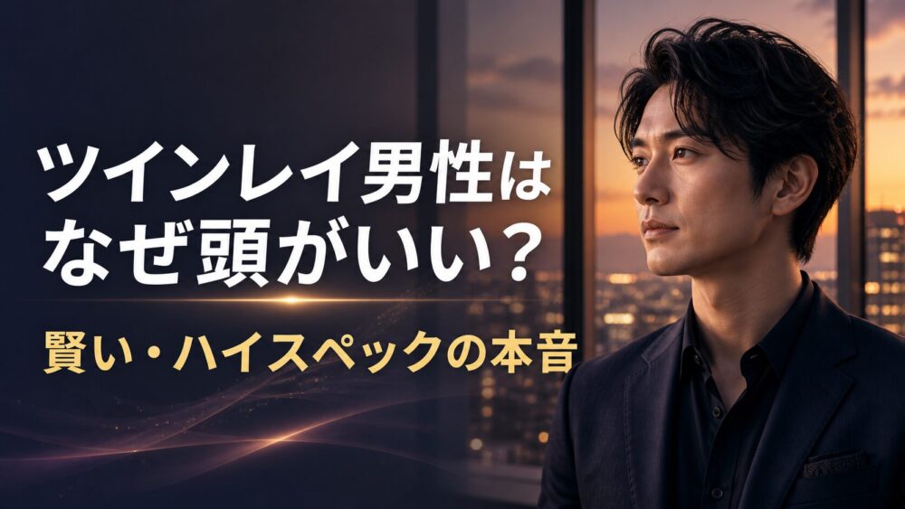 【心理解剖】ツインレイ男性はなぜ頭がいい?賢い・ハイスペックと言われる理由と本音の見抜き方