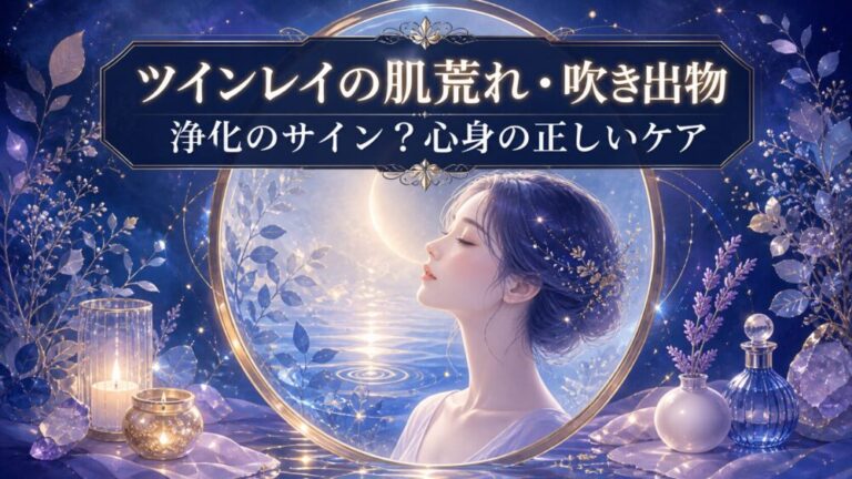 ツインレイの肌荒れ・吹き出物は浄化のサイン？サイレント期間や統合前に起こる理由と心身の正しいケア