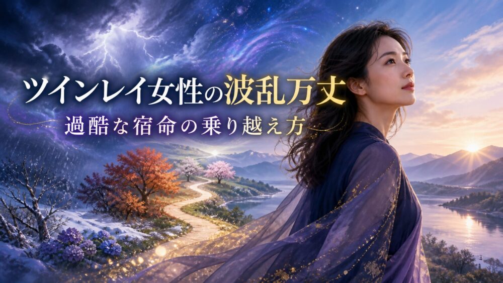 ツインレイ女性の波乱万丈な人生と苦労・試練の真実｜独特・変わってる・群れない理由と過酷な宿命の乗り越え方