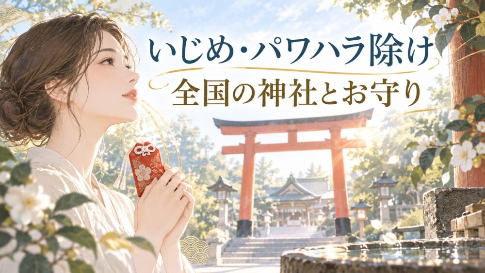 いじめ除け神社！東京・全国の最強ランキングとパワハラ除けお守り