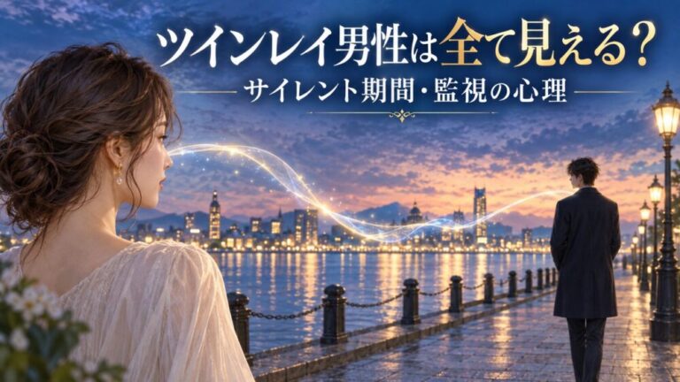 ツインレイ男性は全て見える？サイレント期間中の真実・監視する心理と気づいているサイン【星空こもぴ監修】