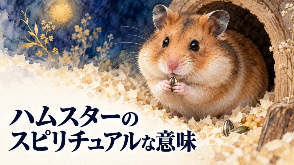 【ハムスターのスピリチュアル意味】飼う・夢・亡くなった時の霊的メッセージ！金運や魂の生まれ変わりまで解説