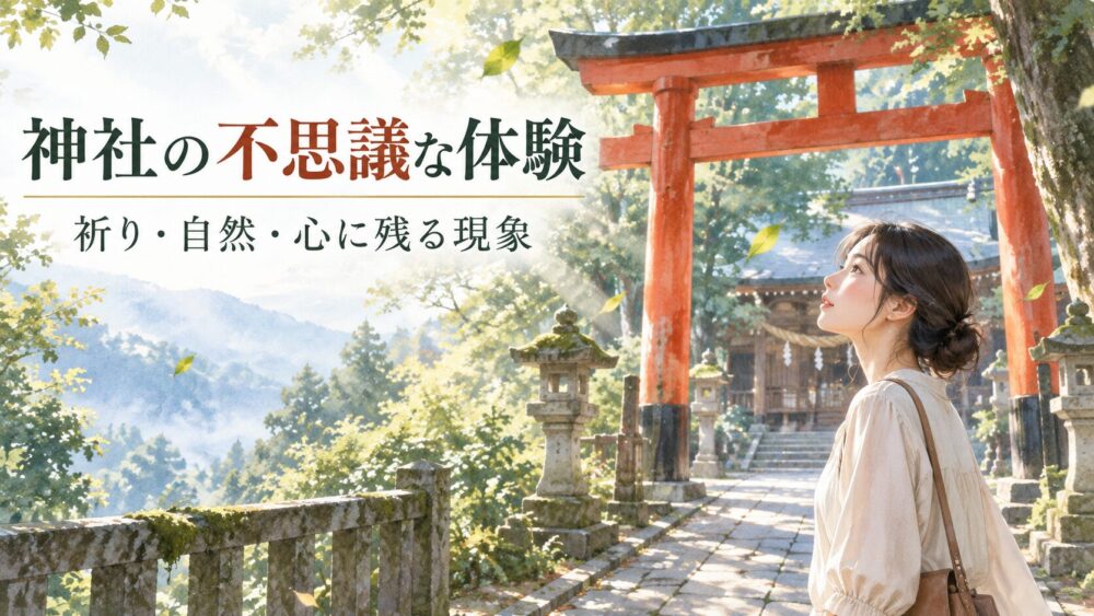 神社の不思議な体験とスピリチュアルな現象|大神神社やサムハラ神社