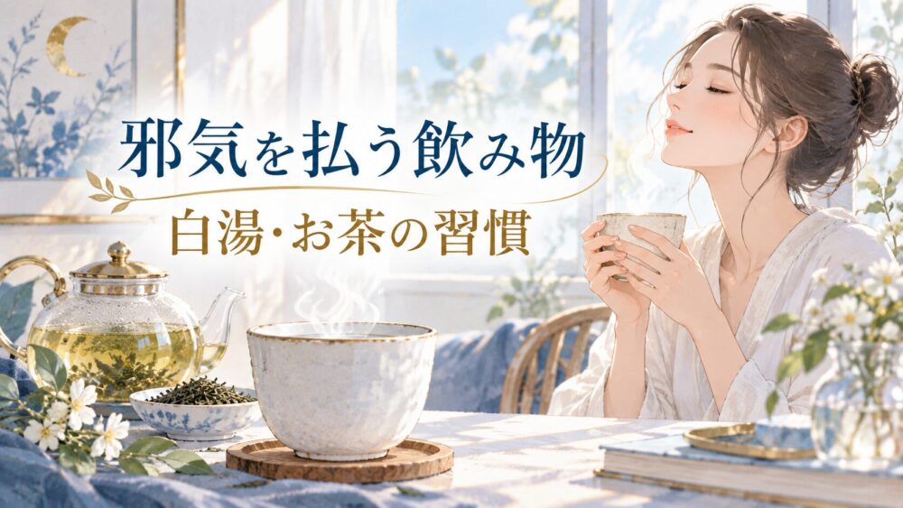 邪気を払う飲み物12選!白湯・日本酒・お茶の強力浄化と開運レシピ。