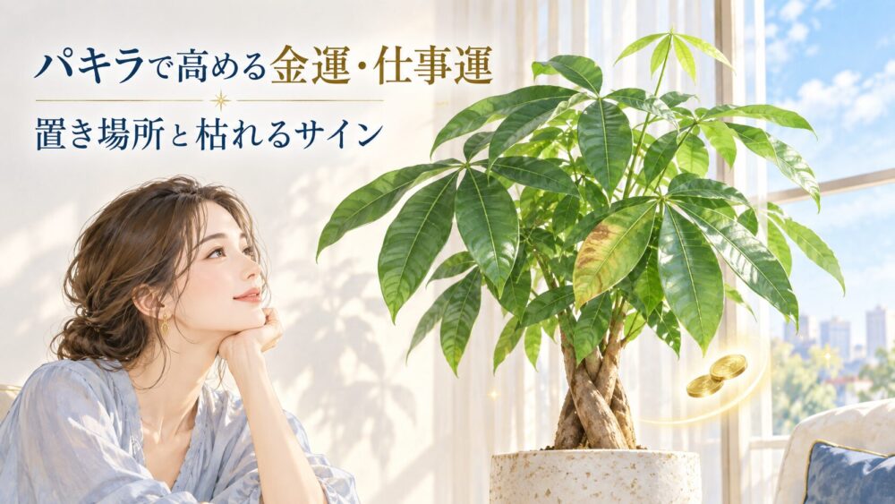 パキラの風水効果と金運を高める置き場所！枯れるサインや葉7枚の意味