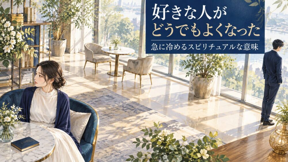 【完全解説】好きな人がどうでもよくなったスピリチュアル＆潜在意識の理由！あんなに好きだったのに急に冷める意味や両思いの前兆まで網羅