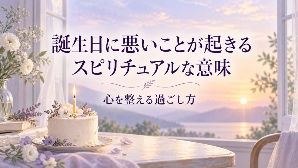 誕生日に悪いことが起きるスピリチュアルな意味｜嫌な事ばかりは好転のサイン