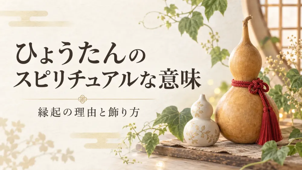 ひょうたんのスピリチュアルな意味|縁起の由来と風水で飾る場所