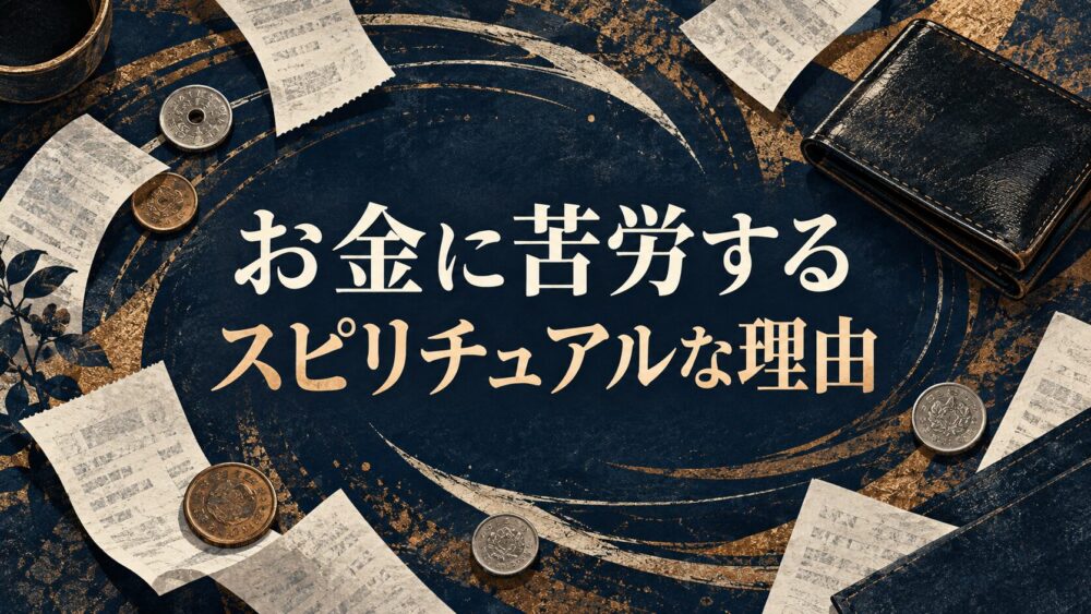 お金に苦労するスピリチュアル理由！お金が回らない人生とカルマ解消