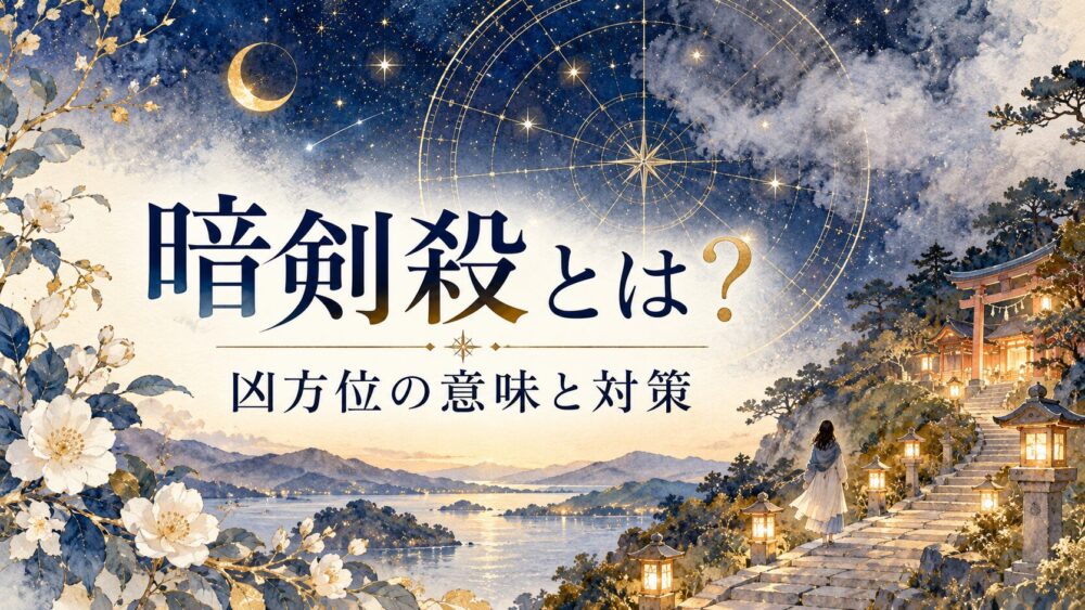 【暗剣殺とは】最凶方位の意味と影響！2026年の方角・過ごし方・打ち消す方法＆引っ越した時の対策まで徹底解説