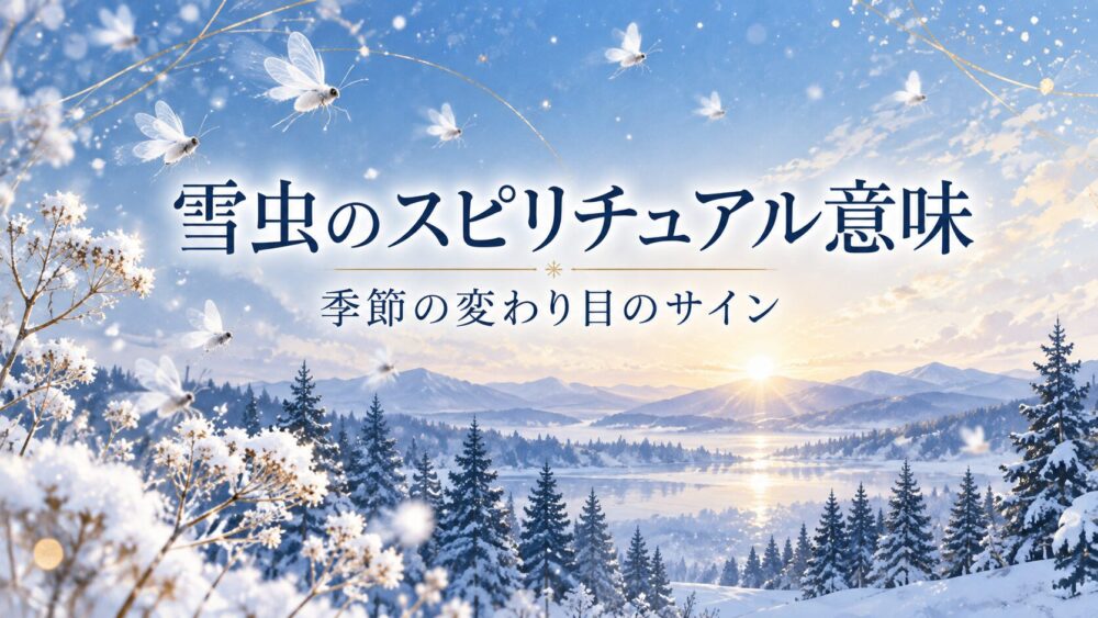 雪虫のスピリチュアル意味!大量発生やジンクス・神社でのサイン