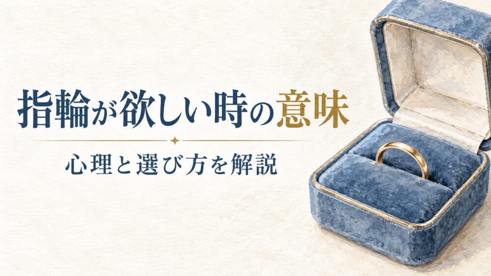 指輪・ジュエリーが欲しくなる時のスピリチュアル意味と心理!