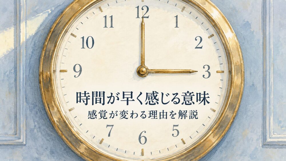 時間の感覚がおかしいスピリチュアル意味！早く感じる・遅い理由