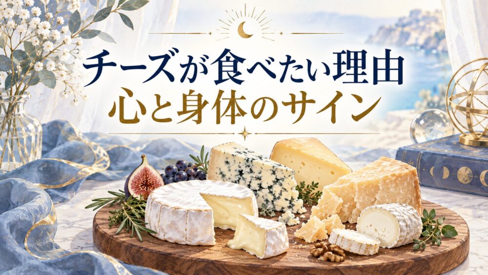 チーズが食べたいスピリチュアルな意味!無性に欲する理由と不足栄養。