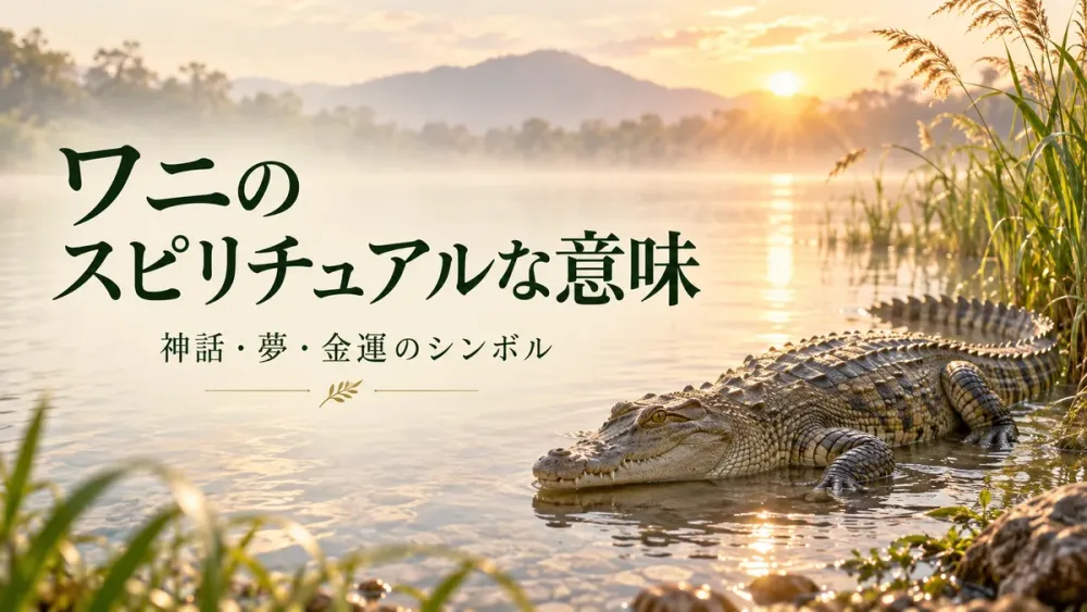 ワニのスピリチュアルな意味と神様のメッセージ｜夢・ワニ革財布・雲・白いワニの金運と幸運サインを徹底解説