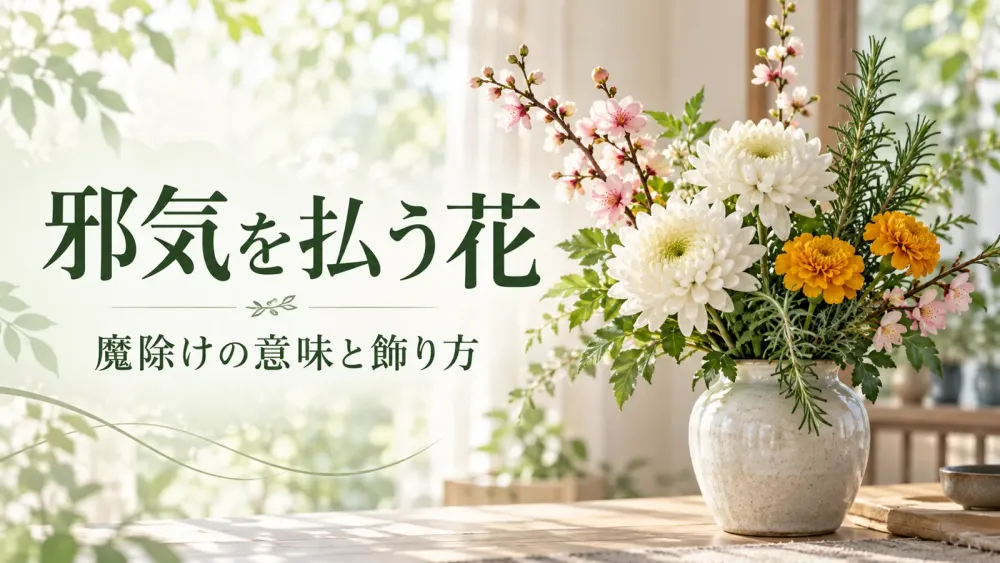 邪気を払う花・魔除けの花15選|日本の伝統的な厄除け花・マリーゴールド・部屋に飾る風水と浄化の花言葉を徹底解説