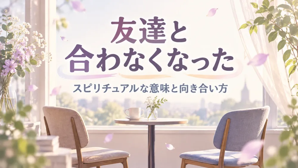友達と合わなくなったスピリチュアルな意味｜違和感と離れるサイン