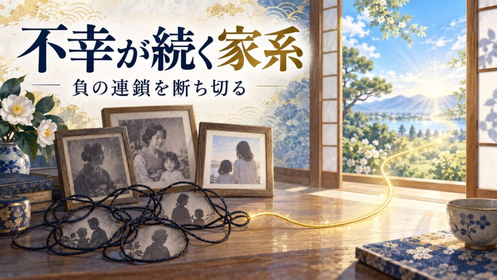 不幸が続く家系の特徴と因縁!負の連鎖を断ち切り開運する解消法