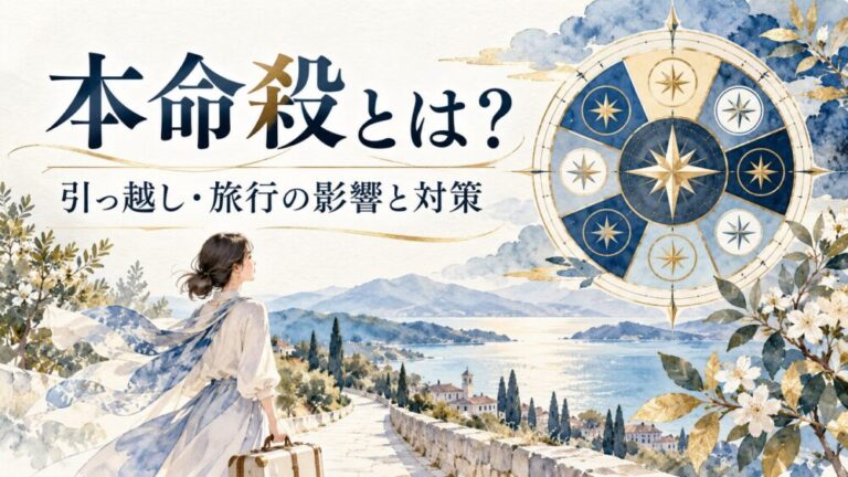 本命殺とは？引っ越し・旅行の影響と対策！本命的殺との違いも解説