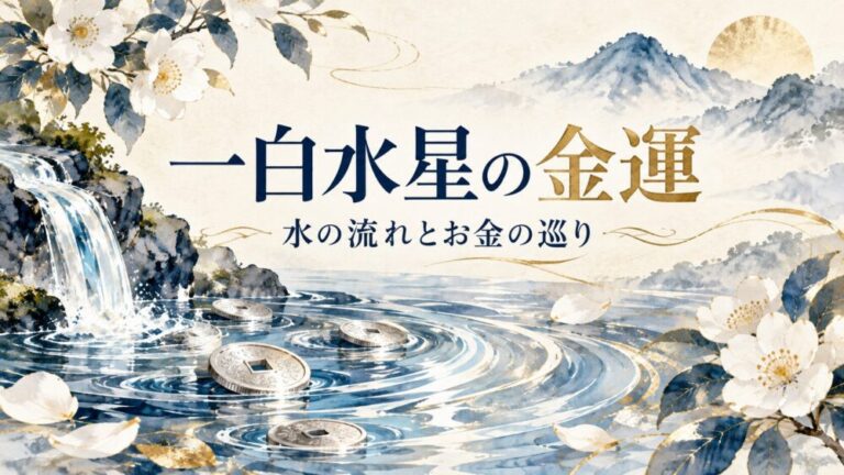 一白水星はお金に困らない？本当の理由と一生涯の金運・貯蓄術・晩年運の真実
