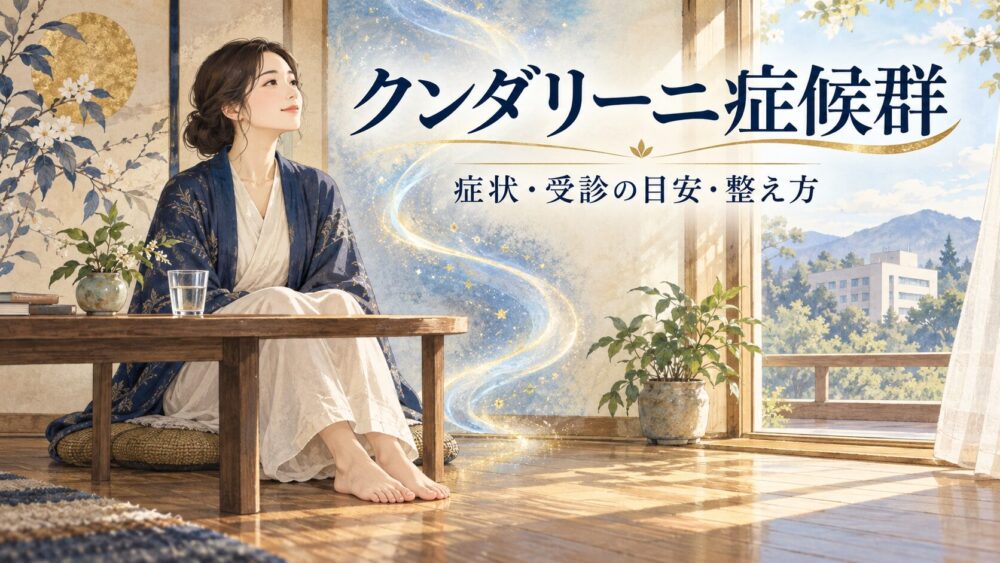 クンダリーニ症候群の治し方と症状！自律神経失調との違い・ツインレイや病院受診の目安まで徹底解説