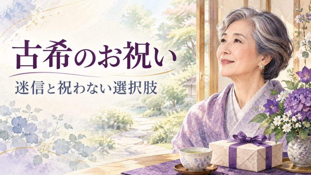 古希のお祝いはしない方がいい?早死にする迷信の真相・厄年と祝わない選択肢を徹底解説